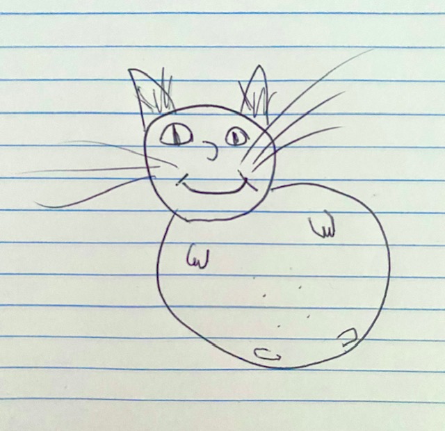 Test Apple Pay successful - bad drawing of a cat